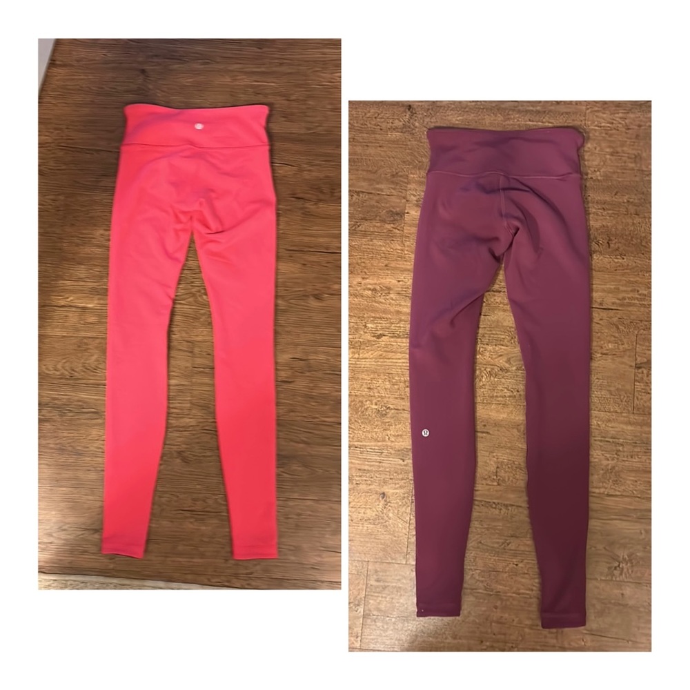 Lululemon REVERSIBLE (Pink & Purple) Wunder Under Leggings